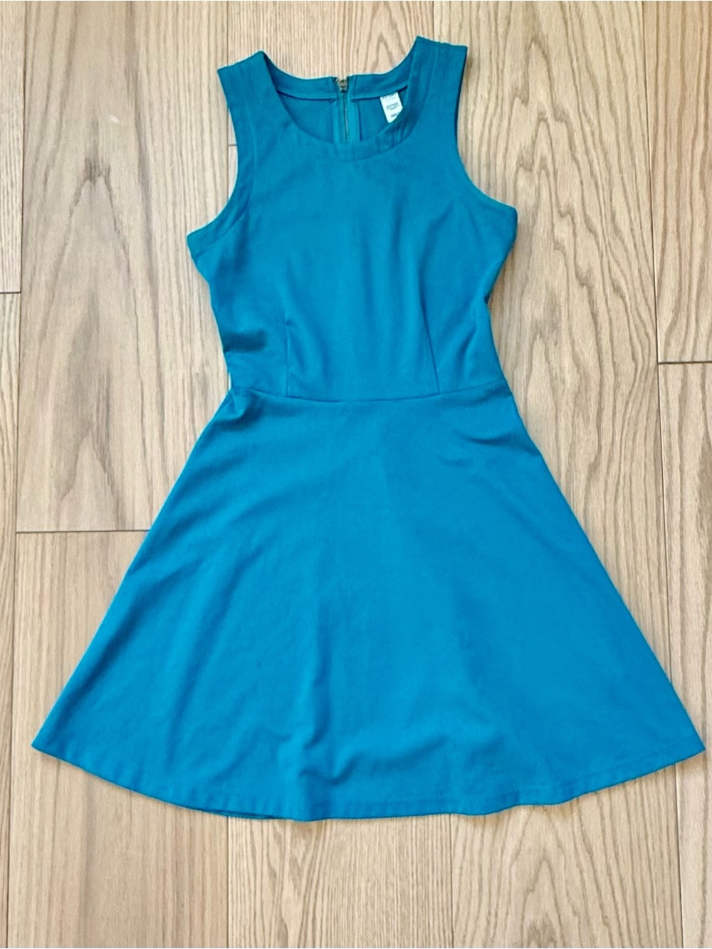 Old Navy Teal Sleeveless Fit-Flare Mini Dress
